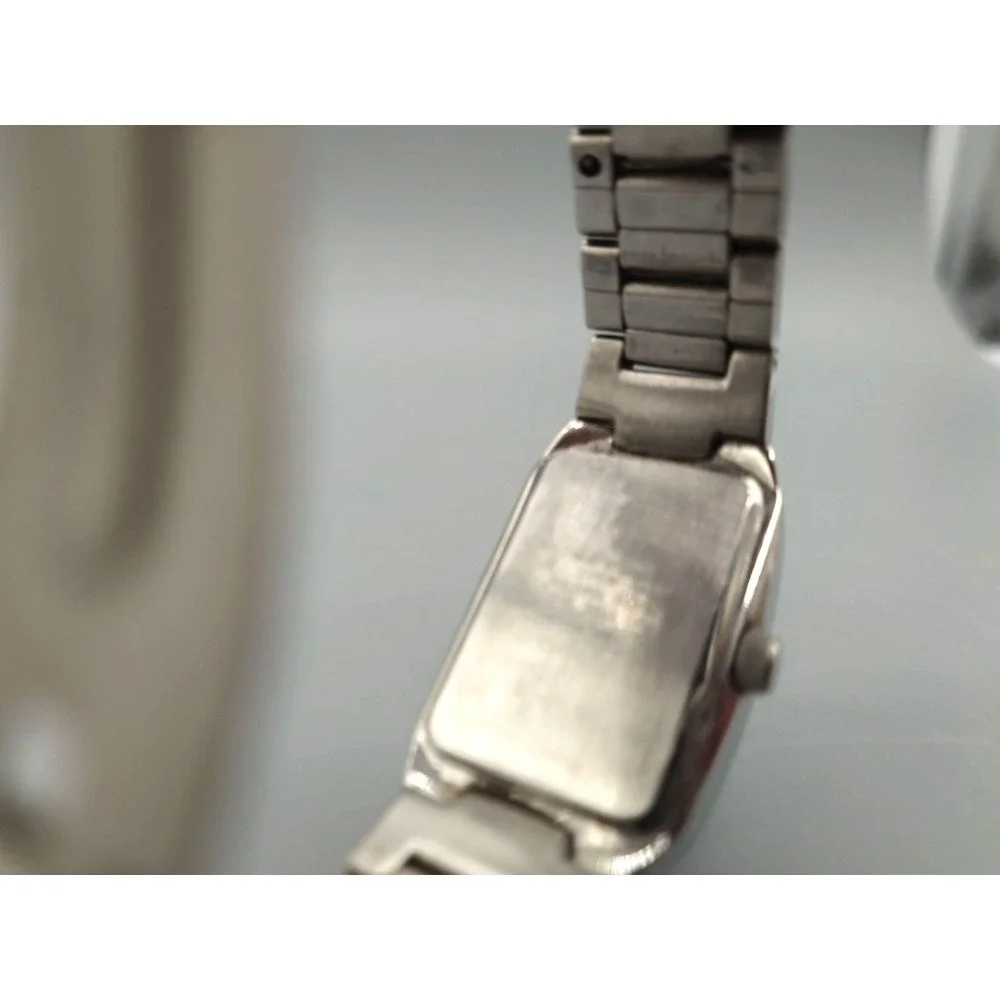 Casio Wristwatch Purple Dial Silver Tone Link Bracelet OS 148581-4